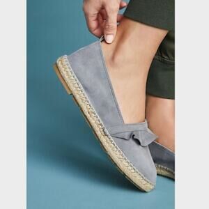 ANTHROPOLOGIE - Suede Ruffle Espadrille